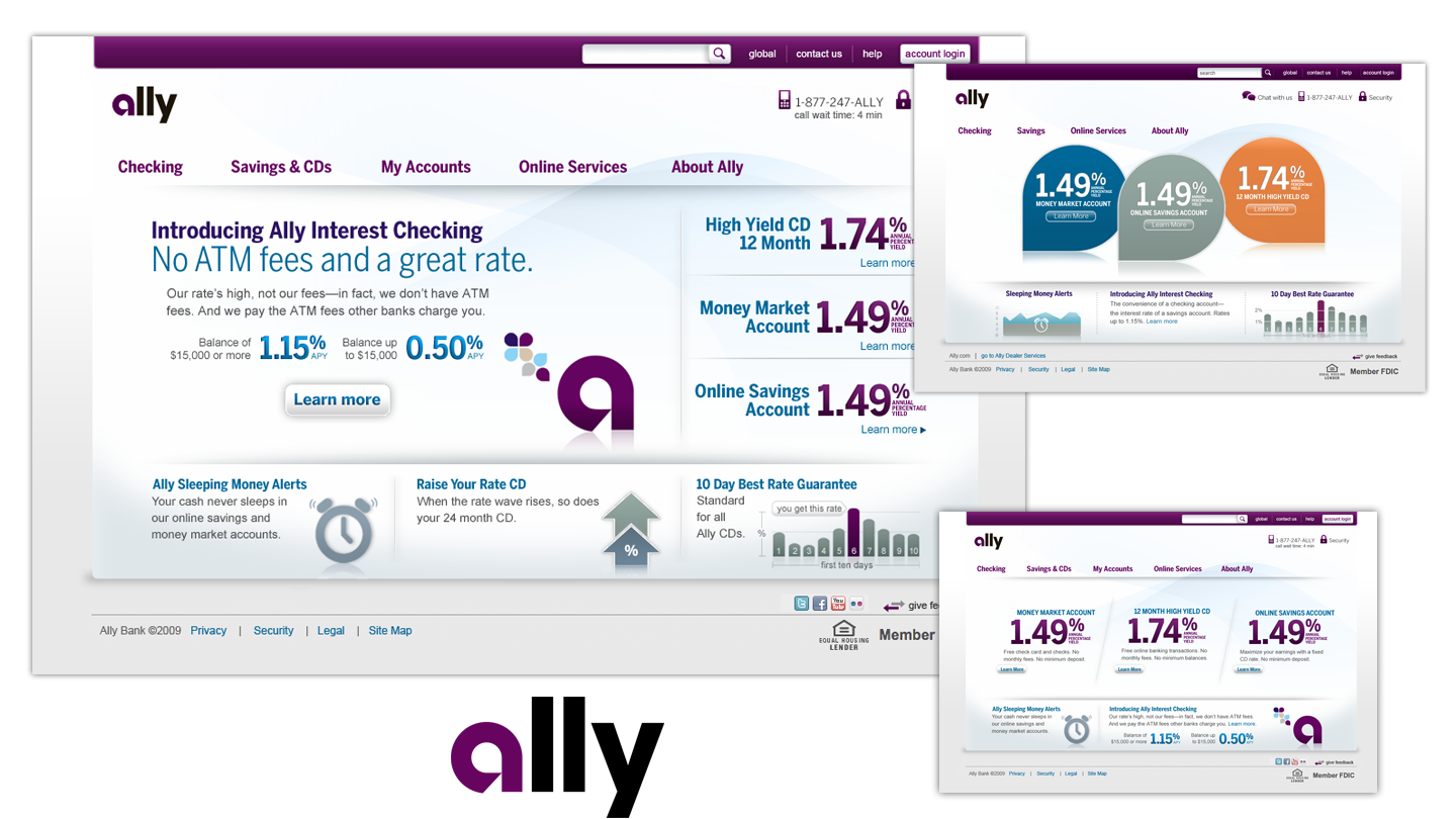 Screenshots for Ally Bank